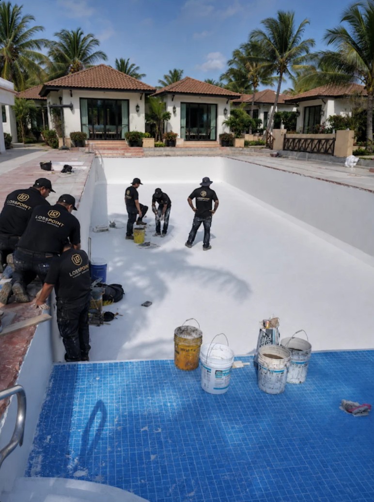 Why Was This Pool Losing Water? — LossPoint forensic field investigation photograph